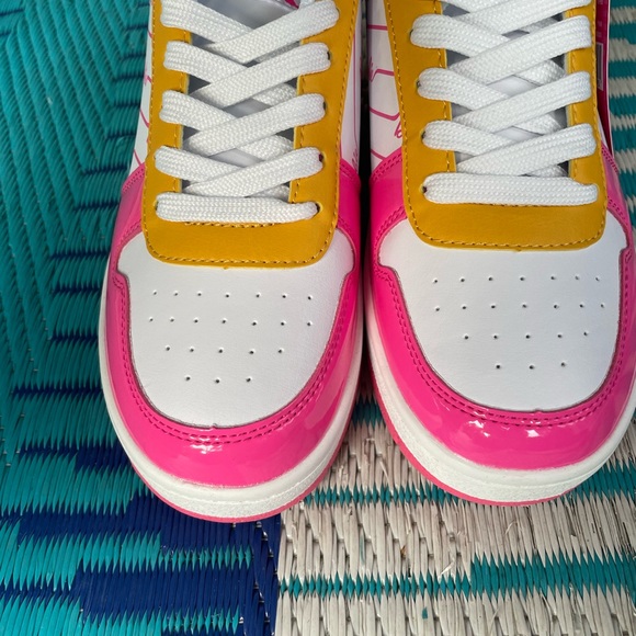 COPY - SOLDOUT RARE BARBIE MOVIE SNEAKERS AIR FORCE ONES STYLE WOMENS 8 - Picture 5 of 6